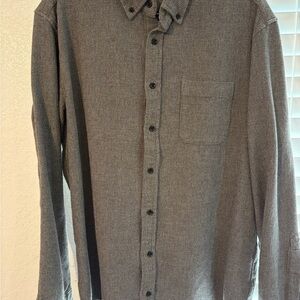 Taylor Stitch Charcoal Waffle  Button-Down Shirt